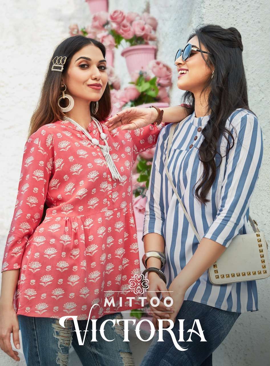 CASUAL RAYON PRINTED TOP BY MITTOO - VICTORIA