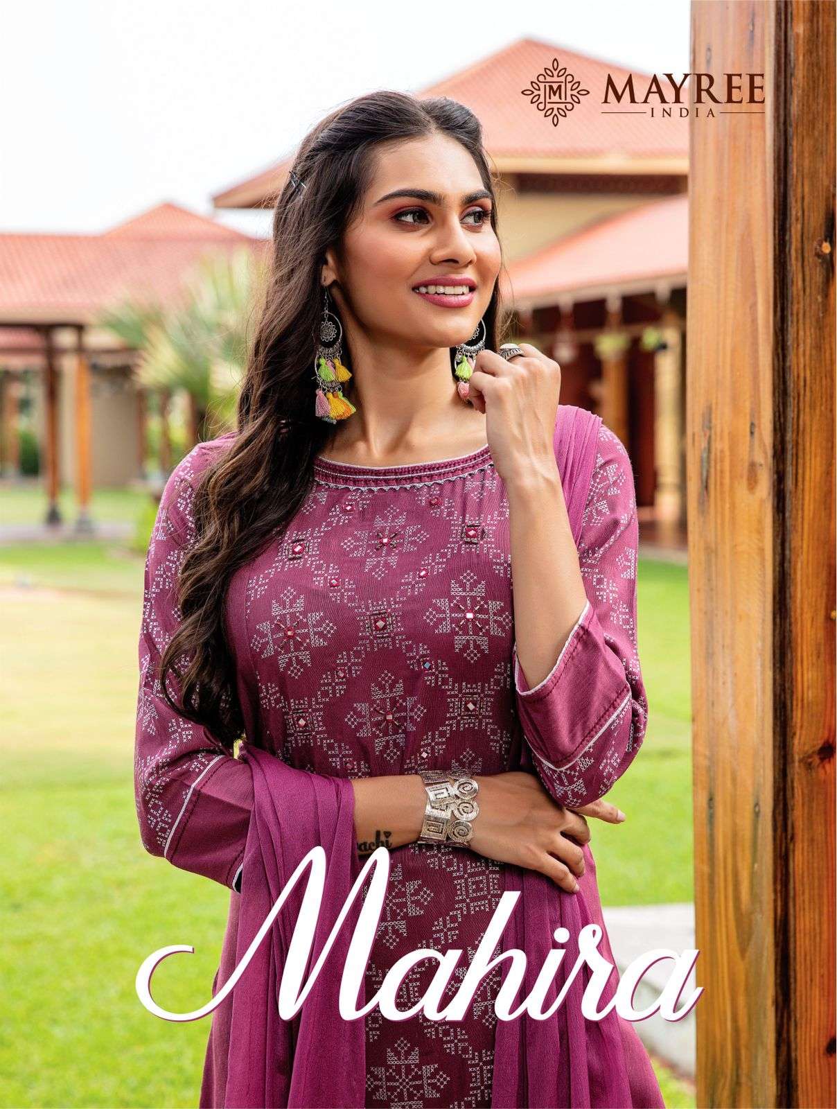 RAYON EMBROIDERY  KURTI WITH PANT & DUPATTA BY MAYREE INDIA - MAHIRA VOL. 1