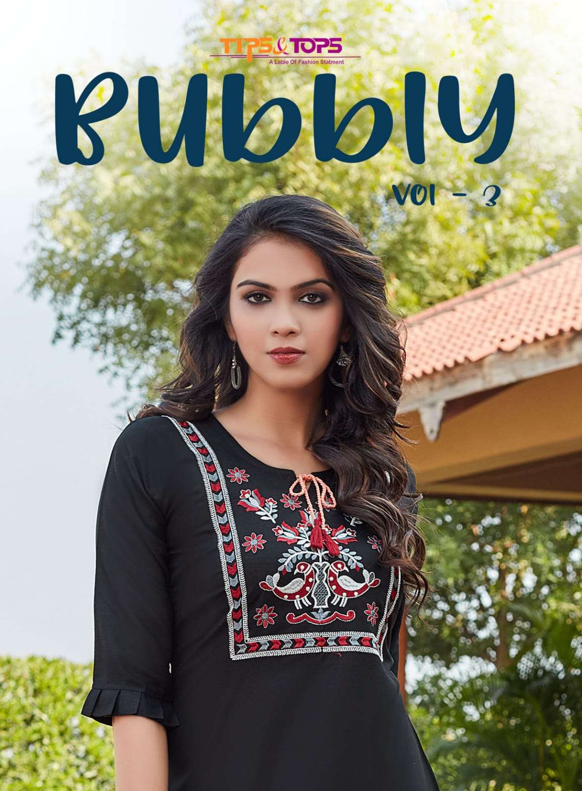 BUBBLY VOL 03 HEAVY RAYON  EMBROIDERY TOP BY TIPS & TOPS BRAND WHOLESALER AND DEALER 