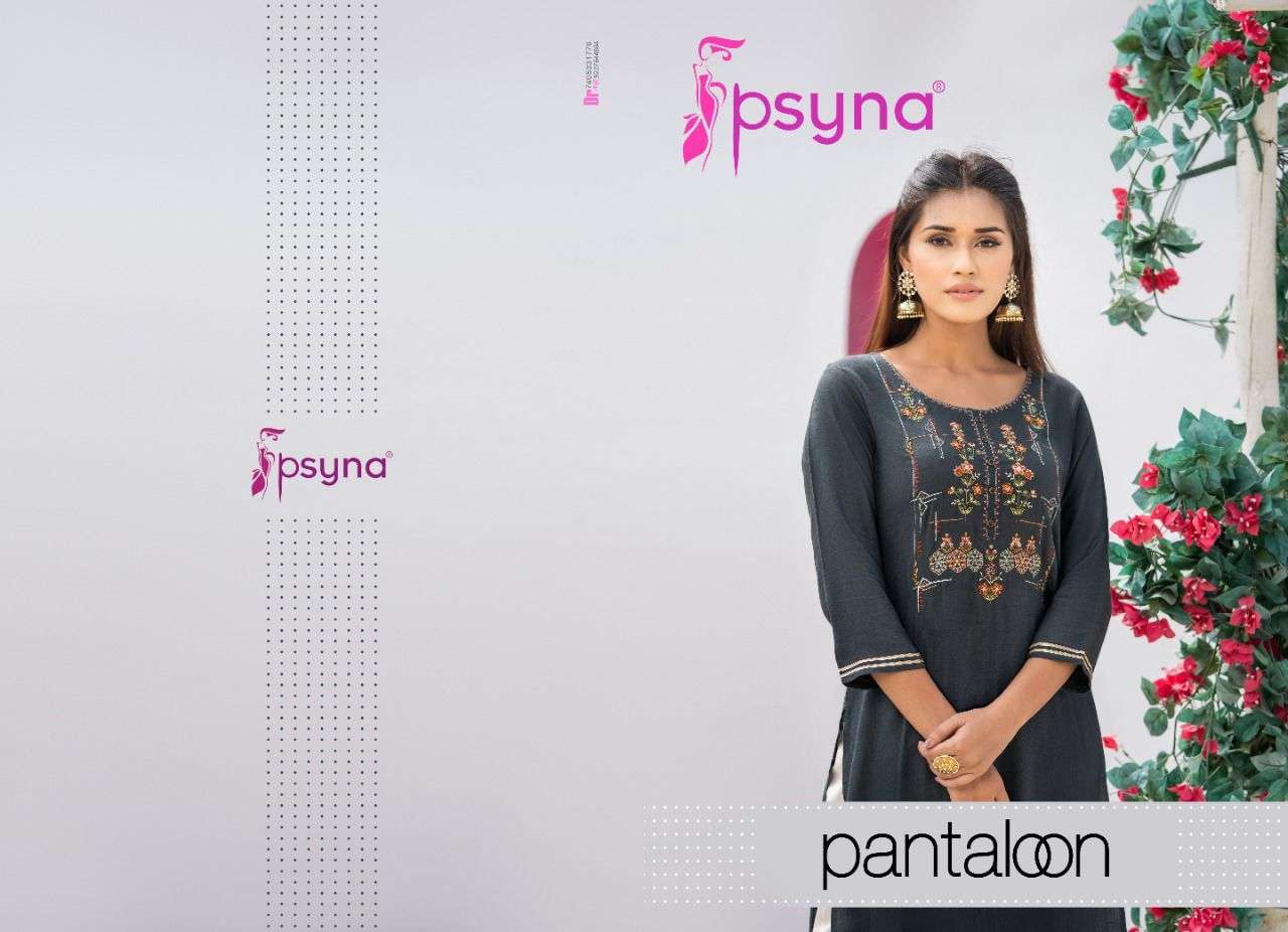 CASUAL WEAR  RAYON STRAIGHT KURTI BY  PSYNA - PANTALOON