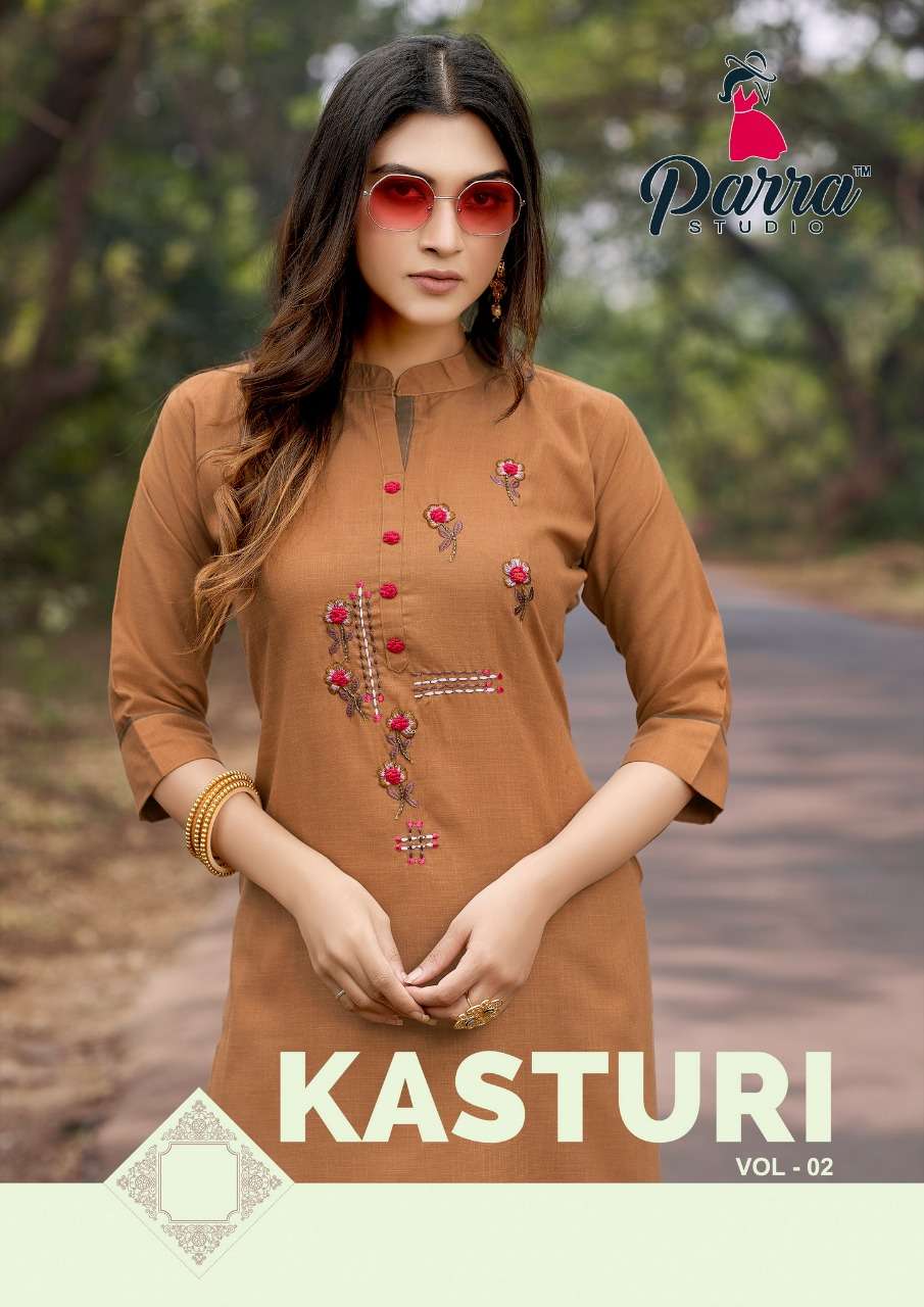 PARRA STUDIO - HAND MADE WORK KURTI -  KASTURI VOL 2 