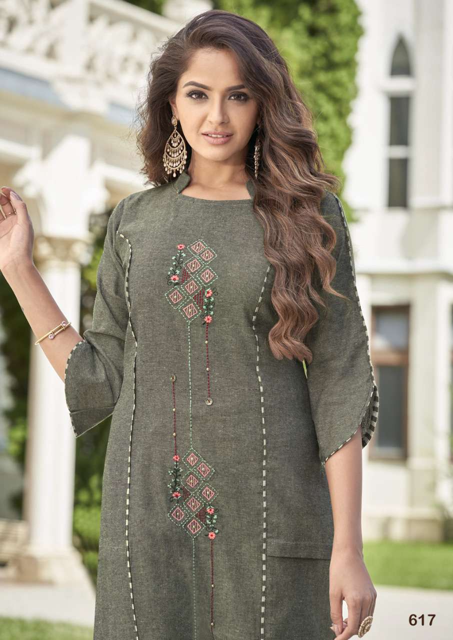 S3 FOREVER AKSARA VOL 4 COTTON WITH SELF WEAVED KURTI WITH PANT WHOLESALER AND DEALER