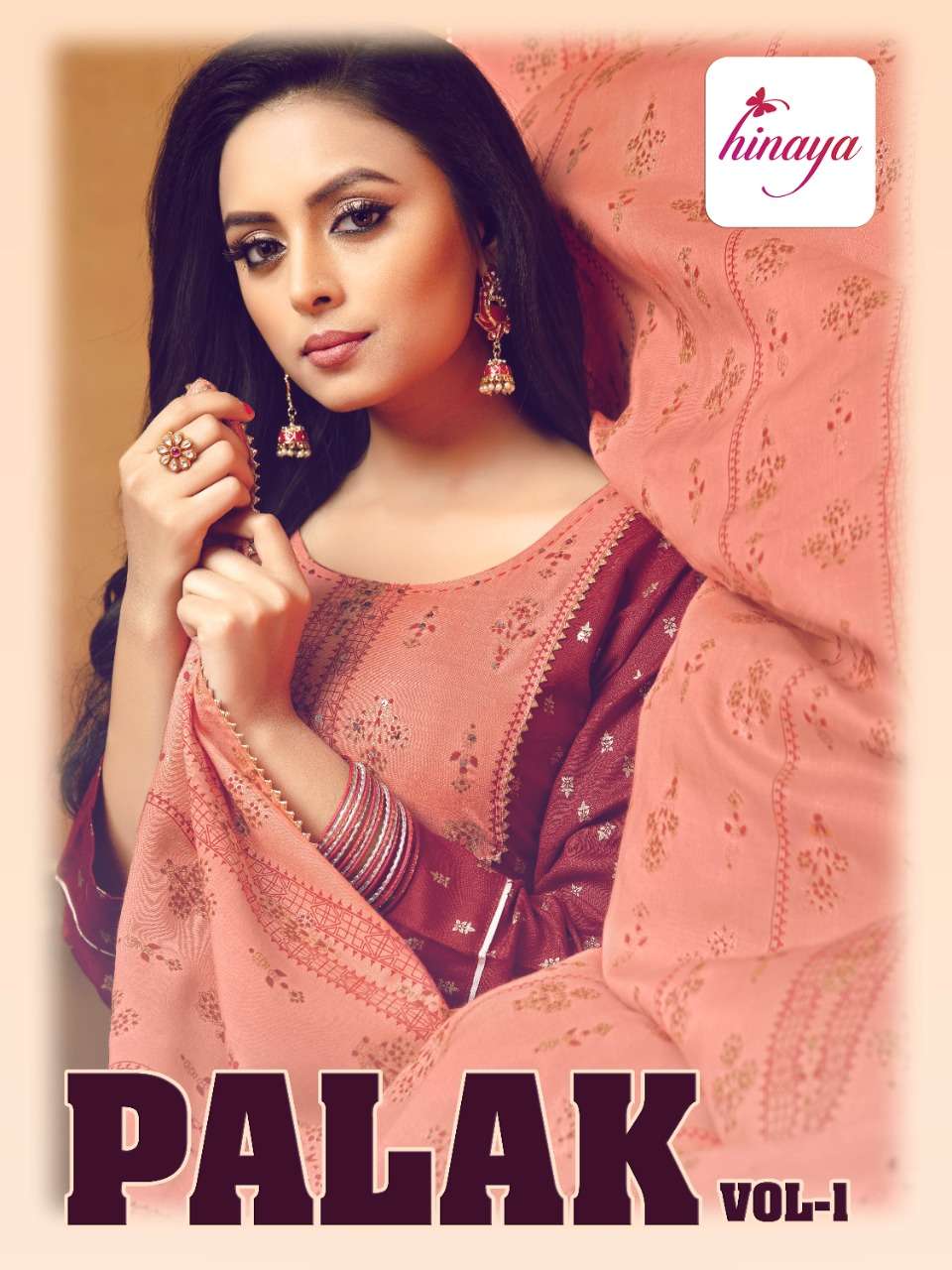 PALAK VOL 1 BY HINAYA BRAND RAYON KALLI AND FLAIR KURTI WITH PANT AND DUPATTA WHOLESALER AND DEALER