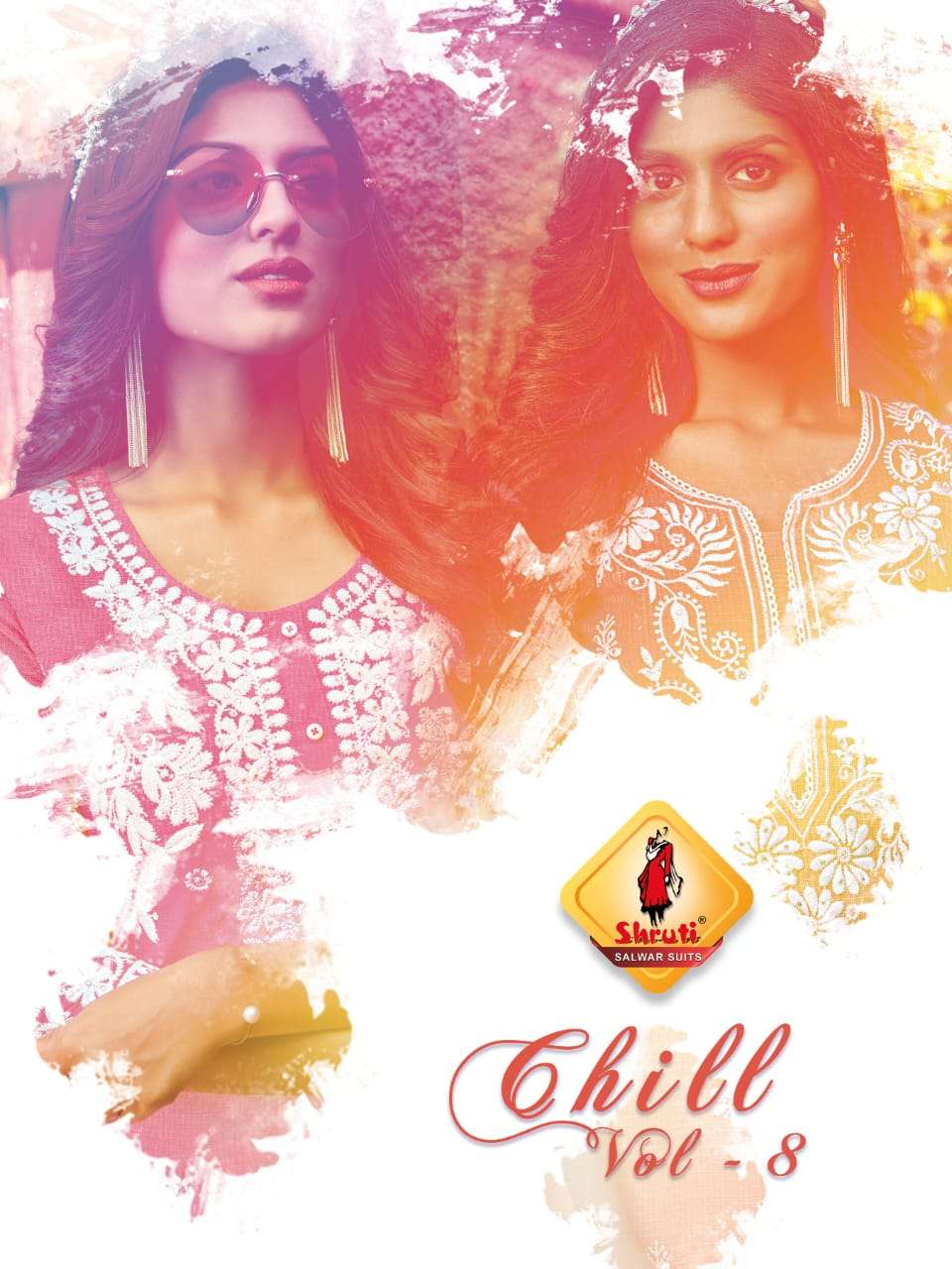 CHILL VOL 8 BY SHRUTI BRAND KOTA DORIA LUCKNOWI EMBROIDERY WITH THREADWORK KURTI AND STRETCHABLE PAN...