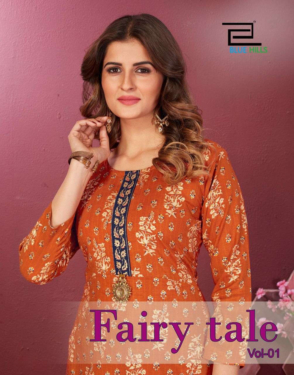 FAIRY BY BLUE HILLS BRAND HEAVY RAYON FOIL PRINT FORCK STYLE KURTI WHOLESALER AND DEALER