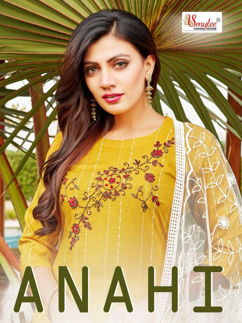 SMYLEE - ANAHI - HEAVY LINING RAYON KURTI WITH BOTTOM AND NET DUPATTA - S3FOREVER GUJARAT WHOLESALER...