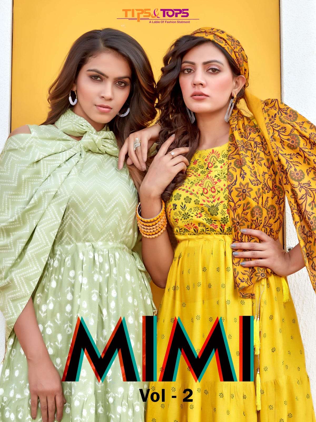 TIPS AND TOPS - MIMI VOL 02 - PARTY WEAR LONG GOWNS WITH PRINTED DUPATTA - S3FOREVER GUJARAT WHOLESA...