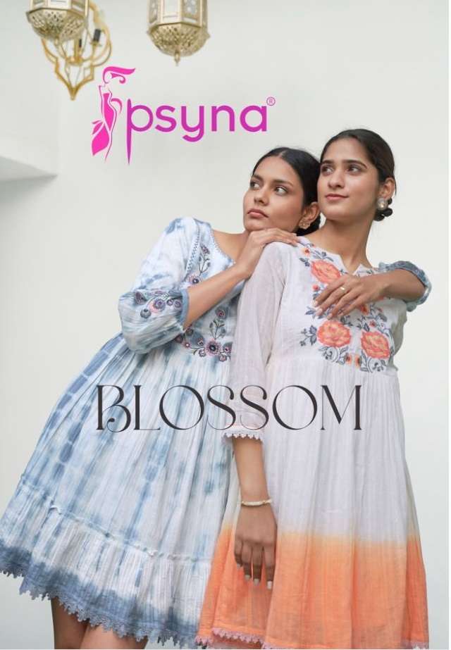 BLOSSOM BY PSYNA BRAND STYLISH COTTON SHORT DRESS FOR STYLISH WOMEN WHOLESALER AND DEALER