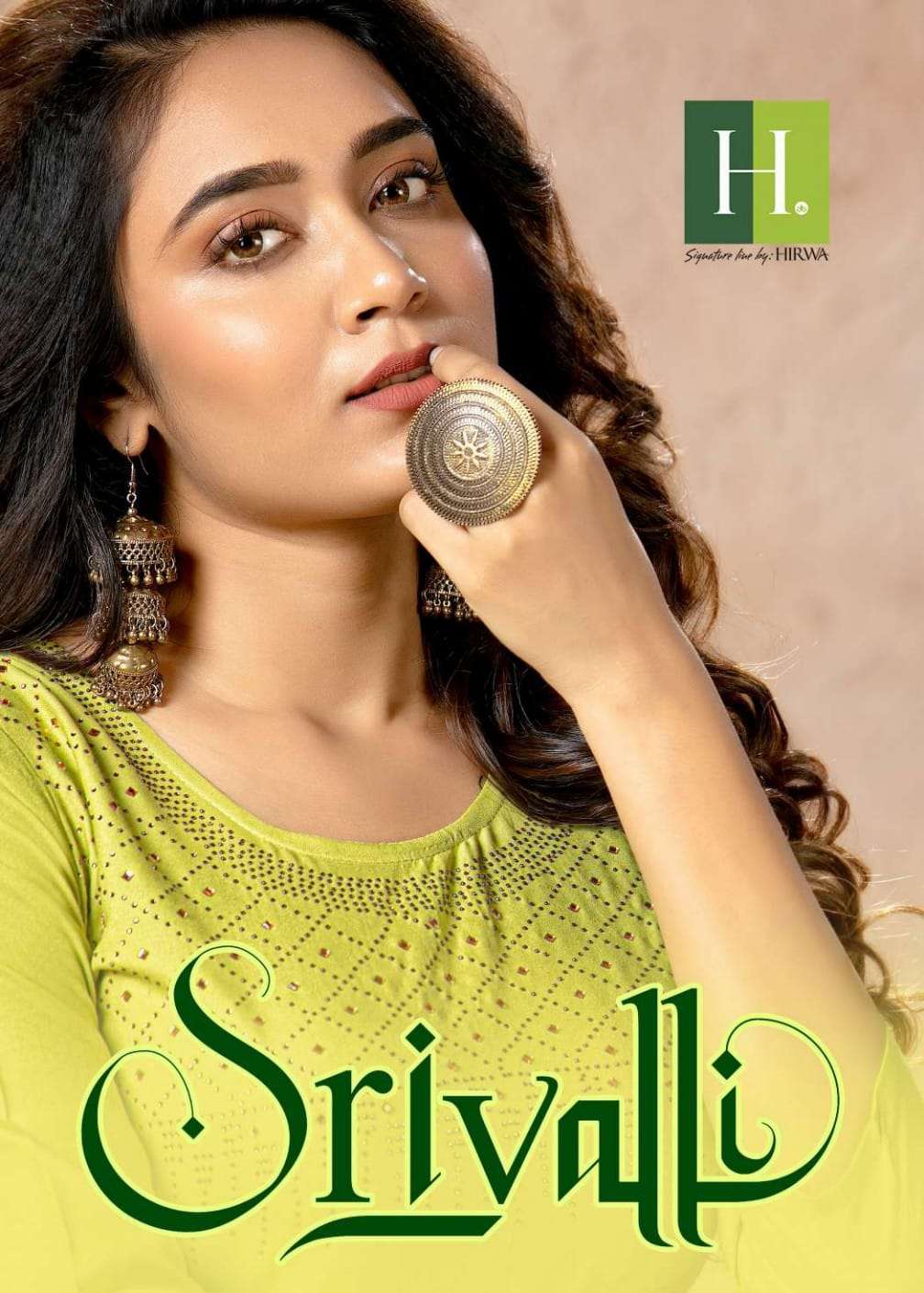 SRIVALLI BY HIRWA BRAND RAYON SIROSKI WORK AND BLOCK PRINT FROCK STYLE GHERA KURTI WHOLESALER AND DE...