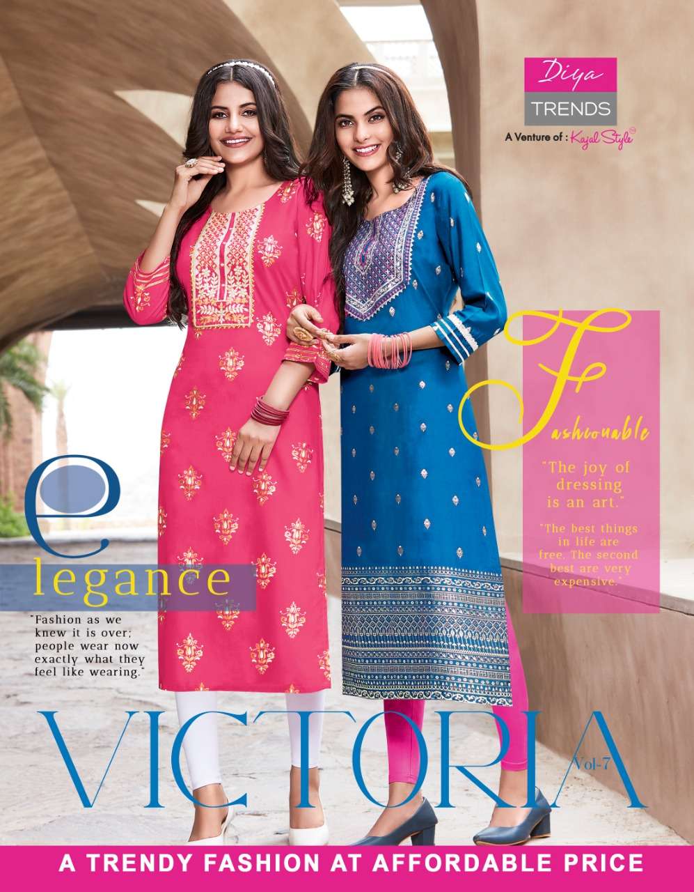 VICTORIA VOL 7 BY DIYA TRENDS BRAND RAYON WITH CLASSY FOIL PRINT AND SEQUENCE WITH EMBROIDERY WORK S...