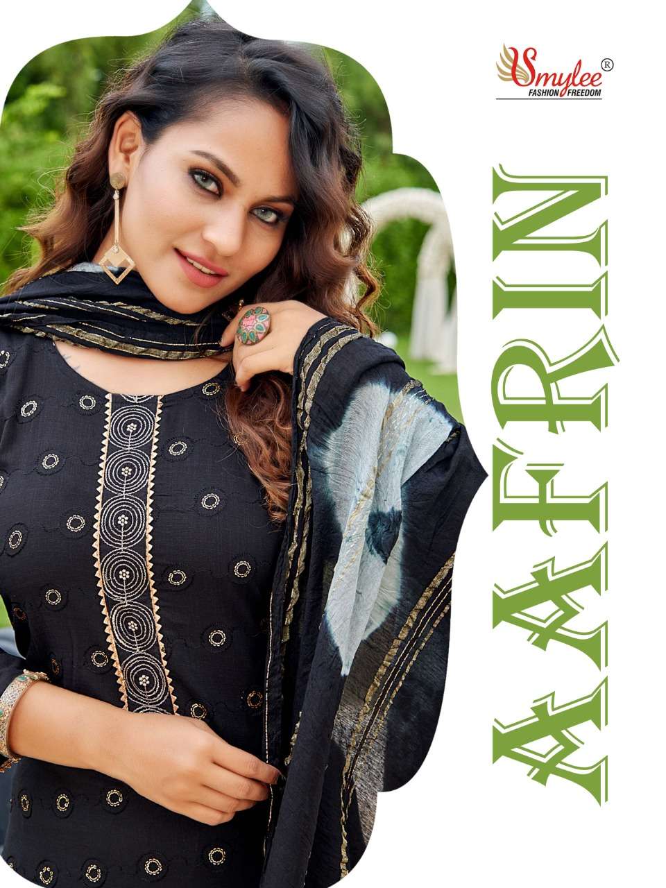 AAFRIN BY RUNG BRAND HEAVY SLUB RAYON KURTI WITH NECK WITH RAYON PANT AND DUPATTA WHOLESALER AND DEA...