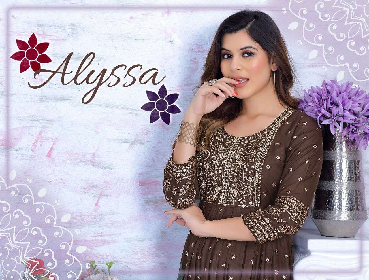 GOLDEN ALYSSA VOL.1 BY S3 FOREVER  BRAND HEAVY RAYON 14 KG CLASSY KURTI WHOLESALER AND DEALER