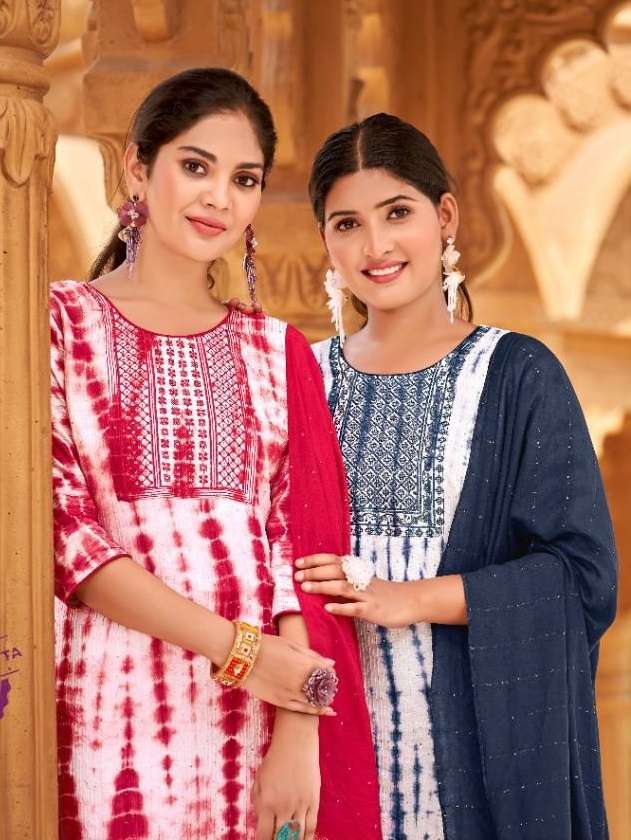   HELLO SABURI BY POONAM DESIGNER BRAND FABRIC CHANDERI CROCHET SABURI WITH WORK  KURTI WITH MALAI C...