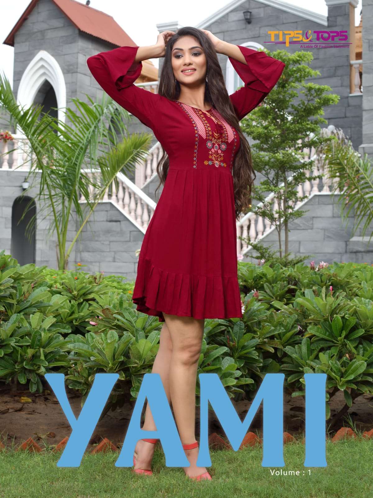 YAMI BY TIPS AND TOPS BRAND  EXTRAORDINARY PATTERNS RAYON WRINKLE FANCY SHORT-KURTI  WHOLESALER AND ...