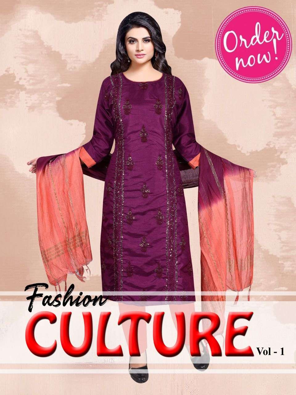 BEAUTY CULTURE VOL 1 BY S3FOREVER BRAND SILK EMBROIDERY WORK KURTI WITH COTTON PANT AND FANCY DOUBLE...