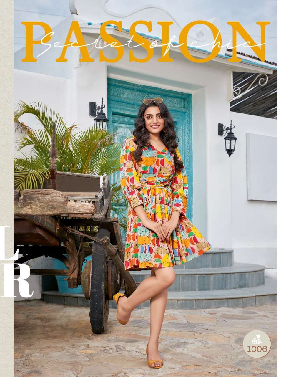  FLAIR STREET VOL.1 BY PASSION TREE BRAND FANCY RAYON WRINKLE SHORT KURTI  WHOLESALER AND DEALER