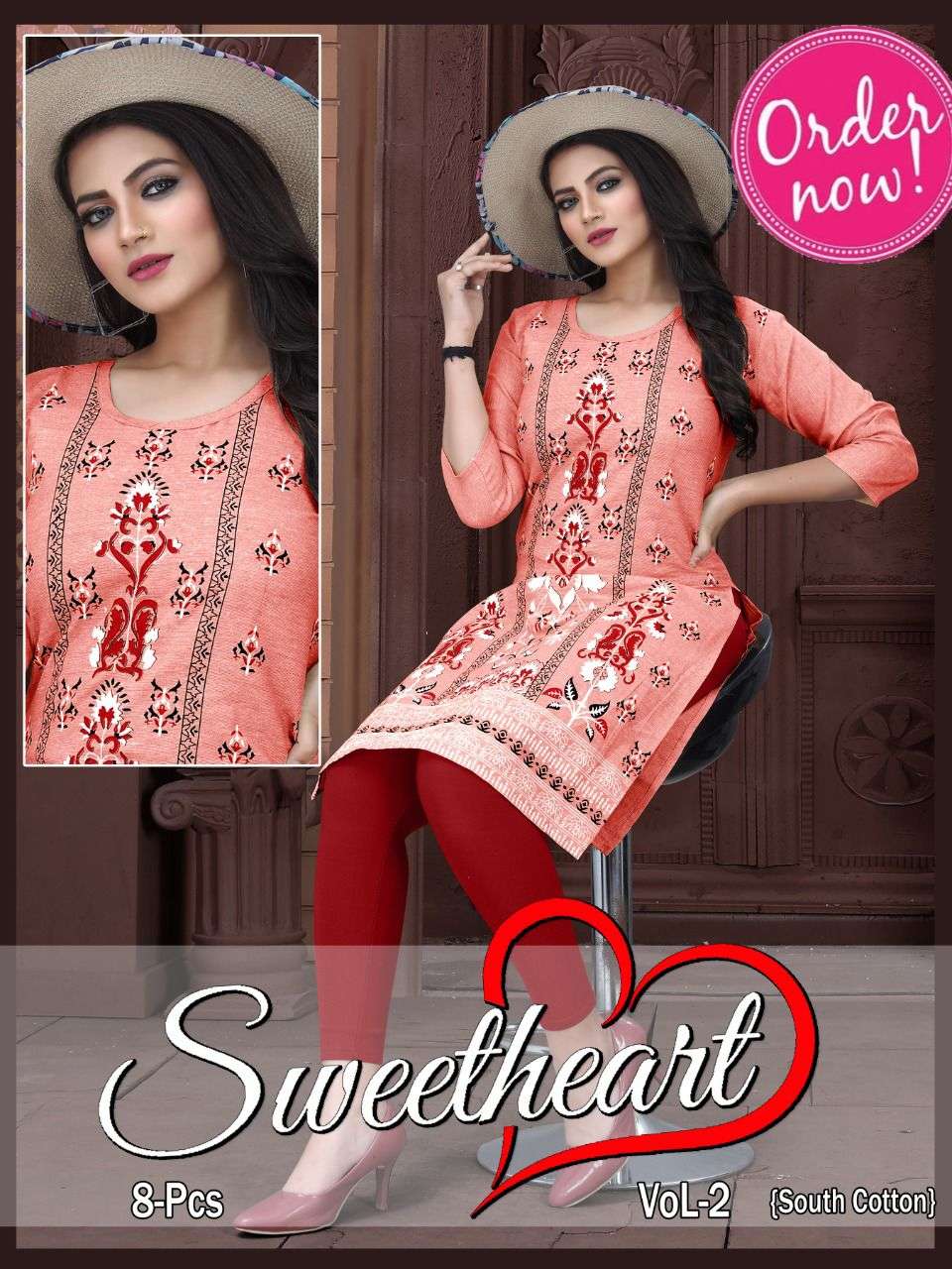 SWEETHEART 2 BY S3 FOREVER BRAND SOUTH COTTON FANCY KURTI WHOLESALER AND DEALER