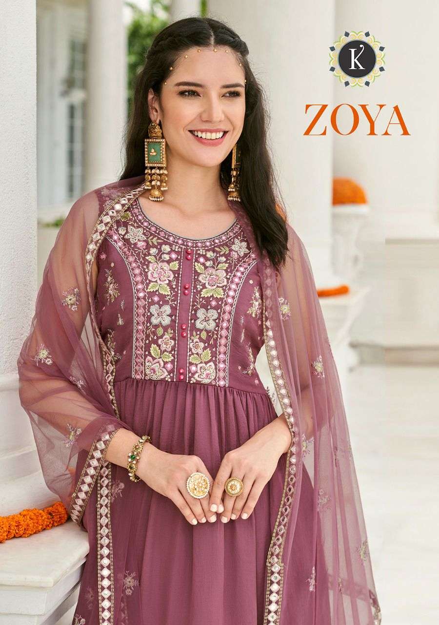 ZOYA BY K FASHION BRAND FABRIC PURE VISCOSE HEAVY THERAD DESGINER FANCY ACCESSORY EMBOIRDER WORK KUR...