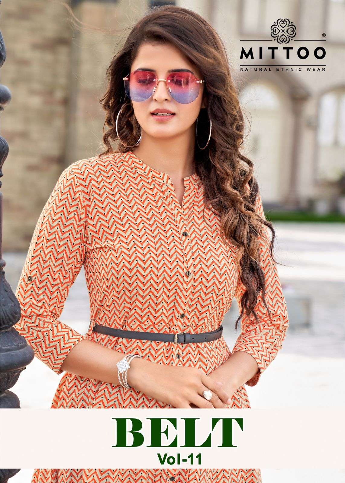 BELT VOL 11 BY MITTOO BRAND PRESENTS RAYON PRINTED FANCY ROUND KURTI WITH BELT - WHOLESALER AND DEAL...