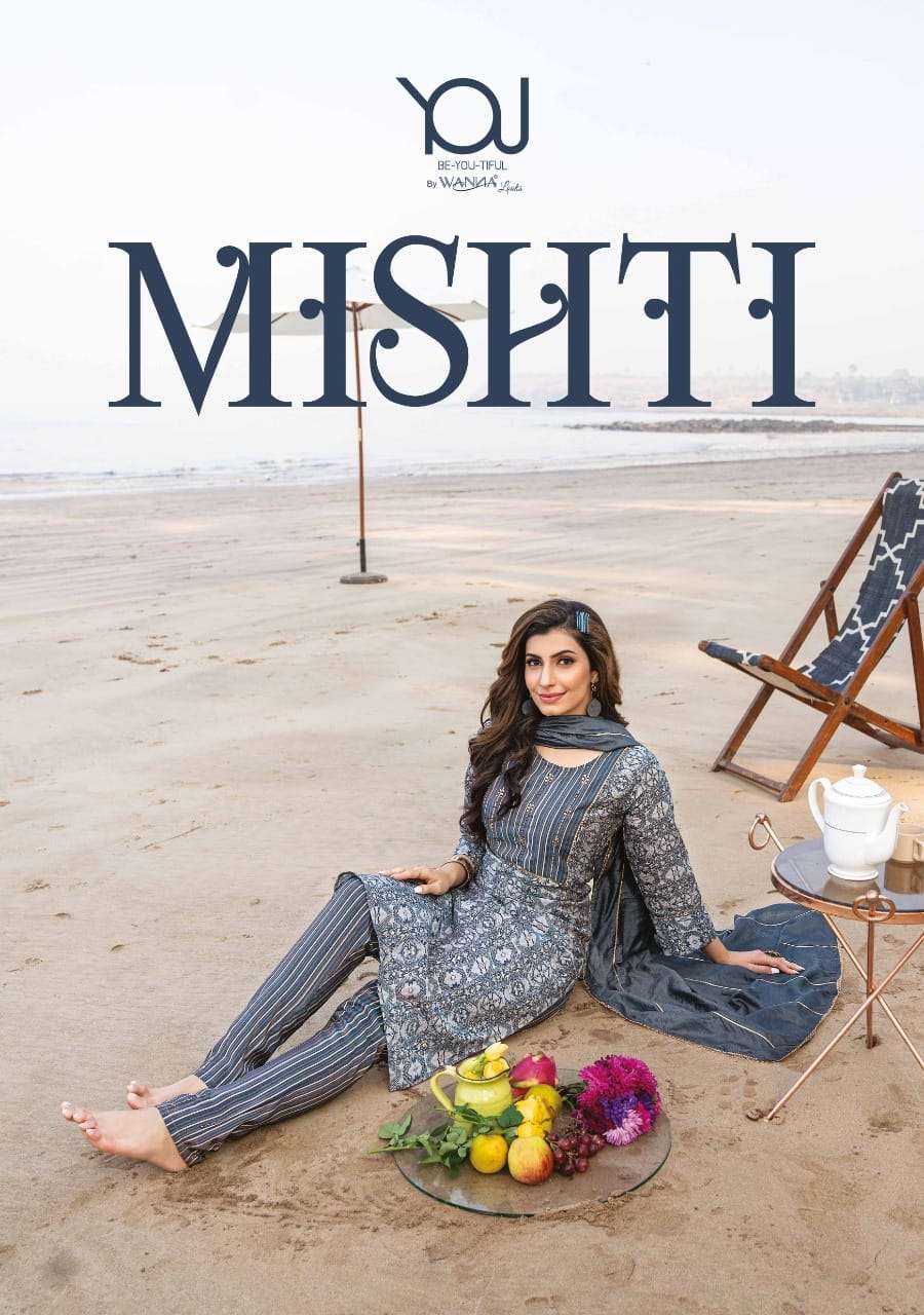 MISHTI BY WANNA BRAND PRESENTS FINEST QUALITY OF HEAVY MODAL SOBER PRINT KURTI WITH FINEST STITCHING...