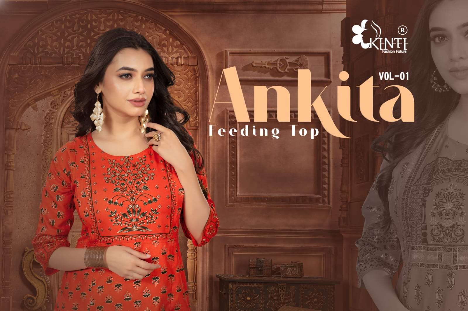 ANKITA - KINTI -  HAEAVY RAYON PRINY KURTI WHOLESALER AND DEALER