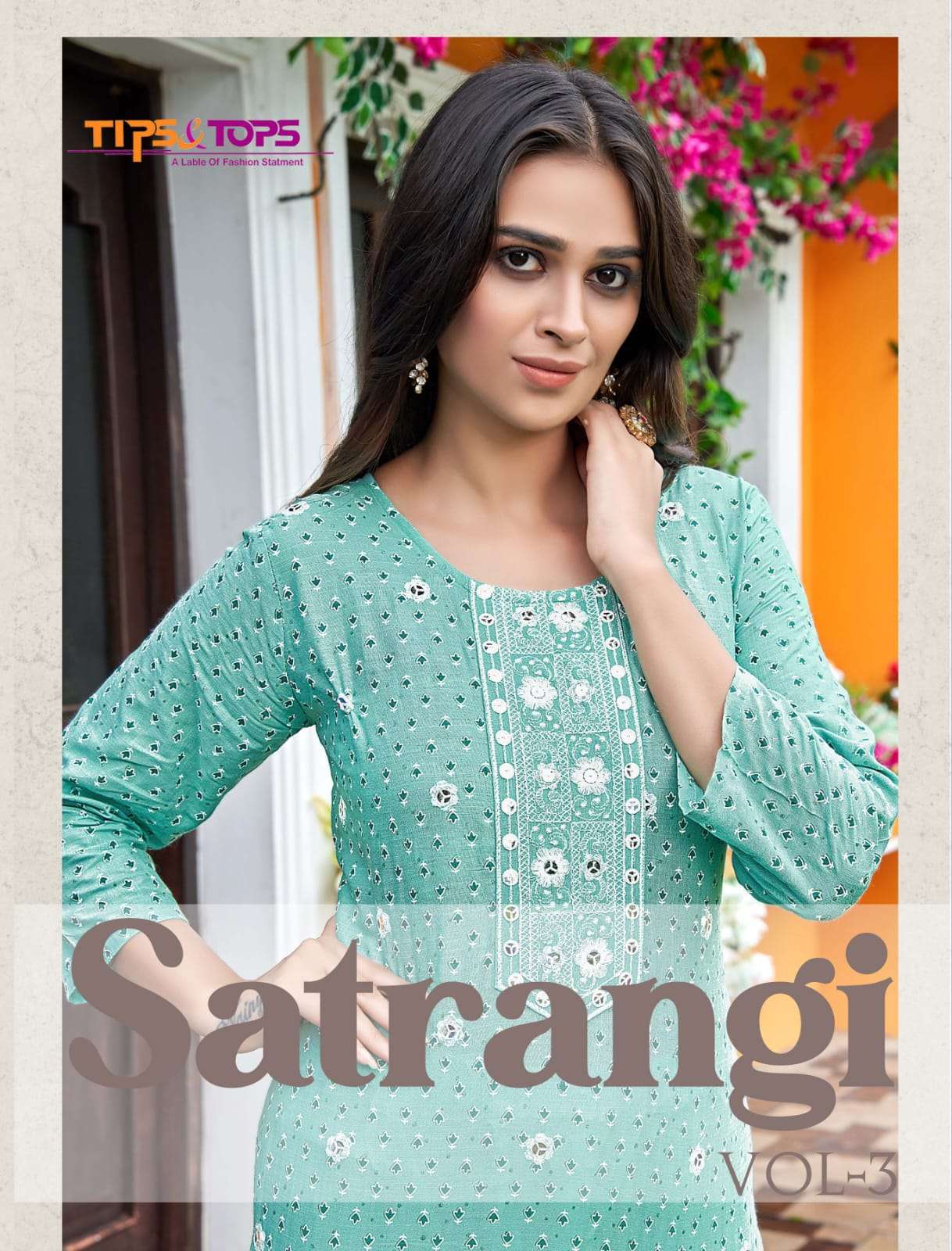 TIPS & TOPS - SATRANGI VOL 3 - PARTY WEAR HEAVY KURTI WITH PANT WHOLERSALER AND DEALER