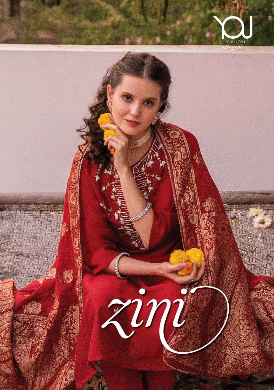 ZINI BY WANNA BRAND - HEAVY SOFT SILK CHANDERI FINEST QUALITY KURTI WITH HEAVY SOFT SILK CHANDERI FI...