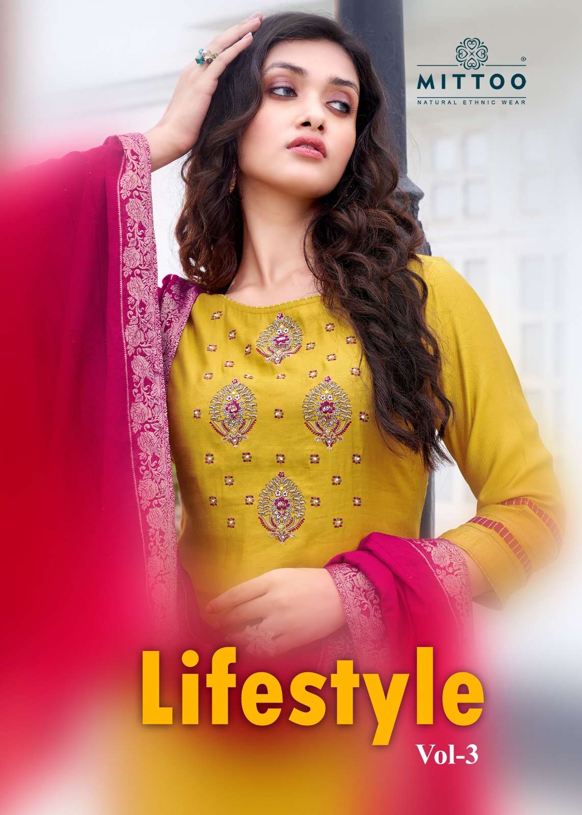 MITTOO- Life Style Vol 3- VISCOSE WEAVING WITH SOFT COTTON INNER AND EMBROIDERY & HAND WORK KURTI AN...