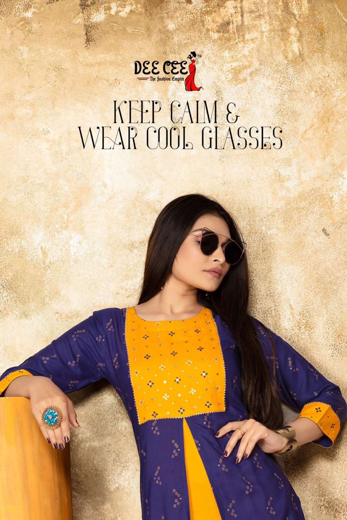 DHRITI ZARI LINE DOBBY FABRIC FULL FLARD KURTI BY DEE CEE BRAND WHOLESALER AND DEALER 