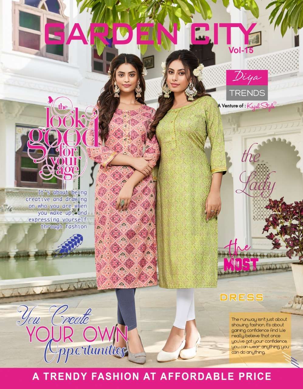  GARDENCITY VOL 15  RAYON CAPSULE FOIL PRINT STRAIGHT KURTI BY DIYA TRENDS WHOLSALER  AND DEALER