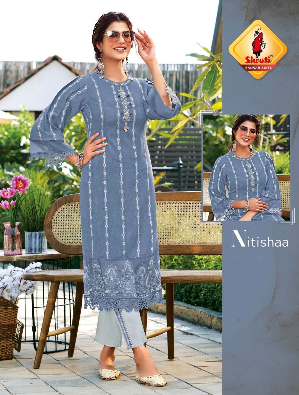 BINDAAS VOL 3 PURE COTTON SOFT JACQUARD UNIQUE PRINTS AND EMBROIDERY WORK KURTI AND FULL COTTON STRE...