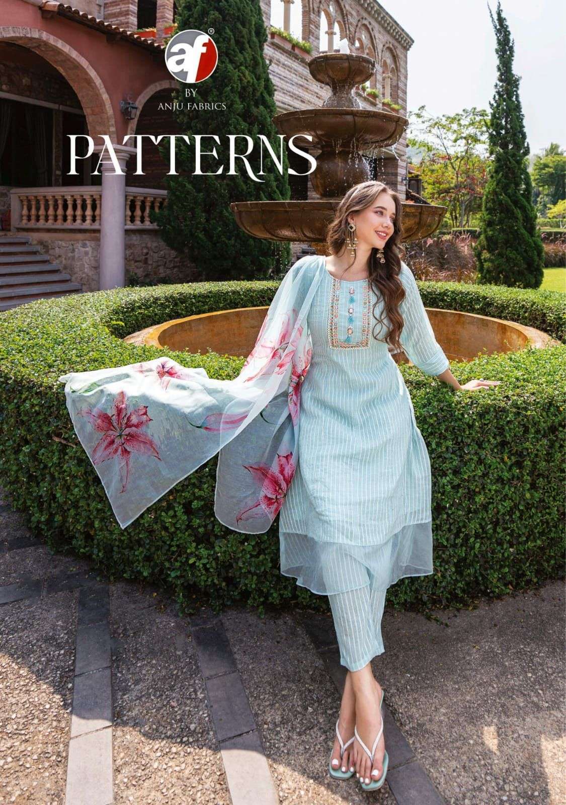 PATTERNS PURE COTTON STRIPS EMBROIDERY PATCHES WITH HAND HIGH LIGHT KURTI WITH PANT WITH PURE VISCOS...