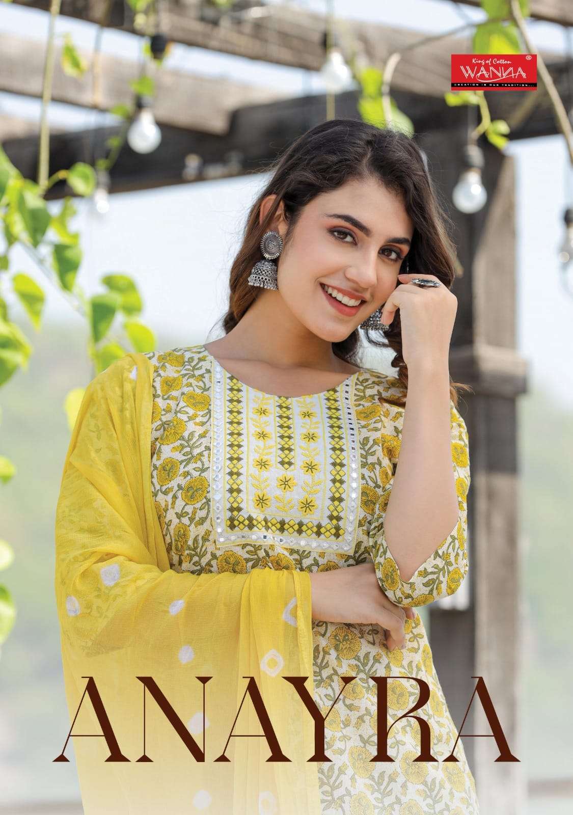 ANAYRA FINEST QUALITY OF COTTON CAMBRIC SOBER THREAD WORK KURTI WITH COTTON PRINTED PANT AND CHIFFON...