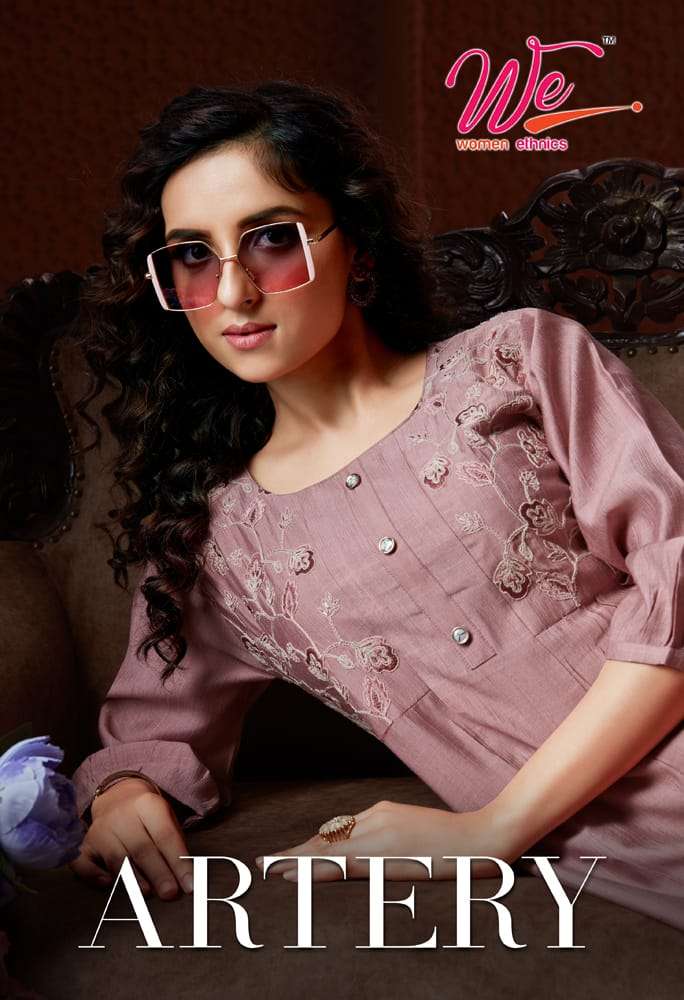 ARTERY NEW VISCOSE DESIGNER KURTI BY WOMEN ETHNICS WHOLESALER AND DEALER