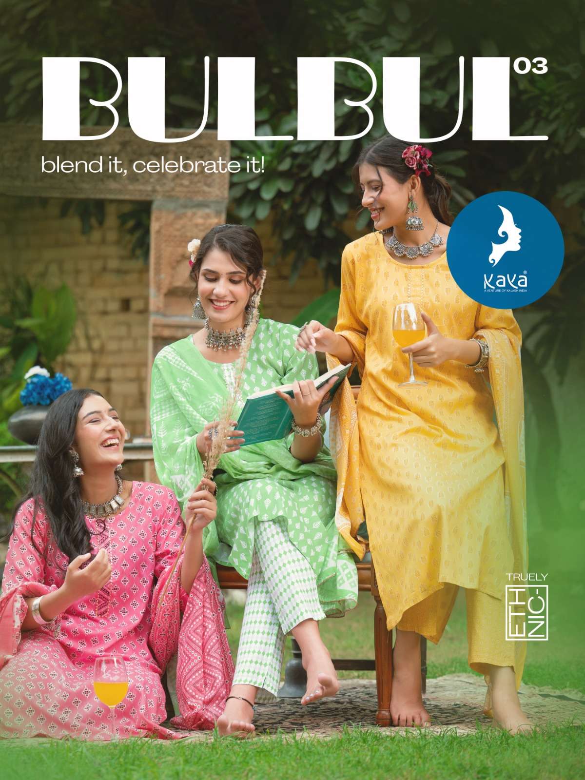 BULBUL VOL 3 RAYON PRINTS KURTI WITH PANT AND COTTON DUPATTA BY KAYA KURTI BRAND WHOLESALER AND DEAL...