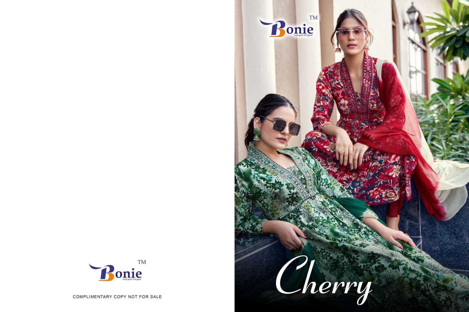 CHERRY 3PC HEAVY RAYON PRINT KURTI WITH BOTTOM AND DUPATTA BY BONIE BRAND WHOLESALR AND DELER