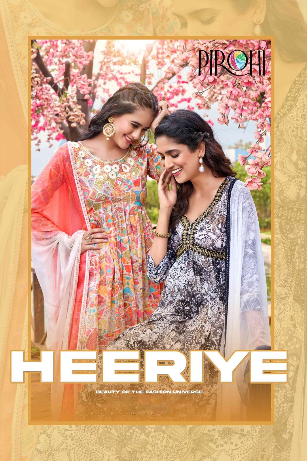 HEERIYE PURE MUL COTTON THREAD EMBROIDERY WORK KURTI WITH PANT AND CHIFFON DUPATTA BY PIROHI BRAND W...