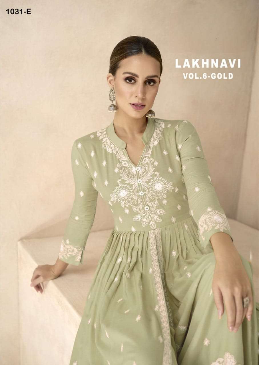 LAKHNAVI VOL 6 RAYON KURTI WITH BOTTOM AND DUPATTA BY S3FOREVER BRAND WHOLESALR AND DELER