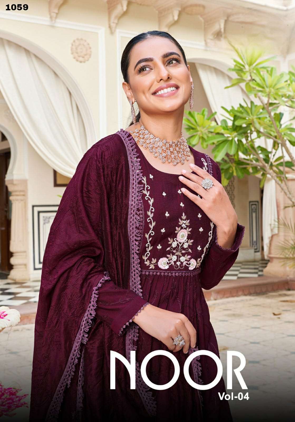 NOOR VOL 4 ELEGANCE MODAL KURTI WITH BOTTOM BY S3FOREVER BRAND WHOLESALR AND DELER