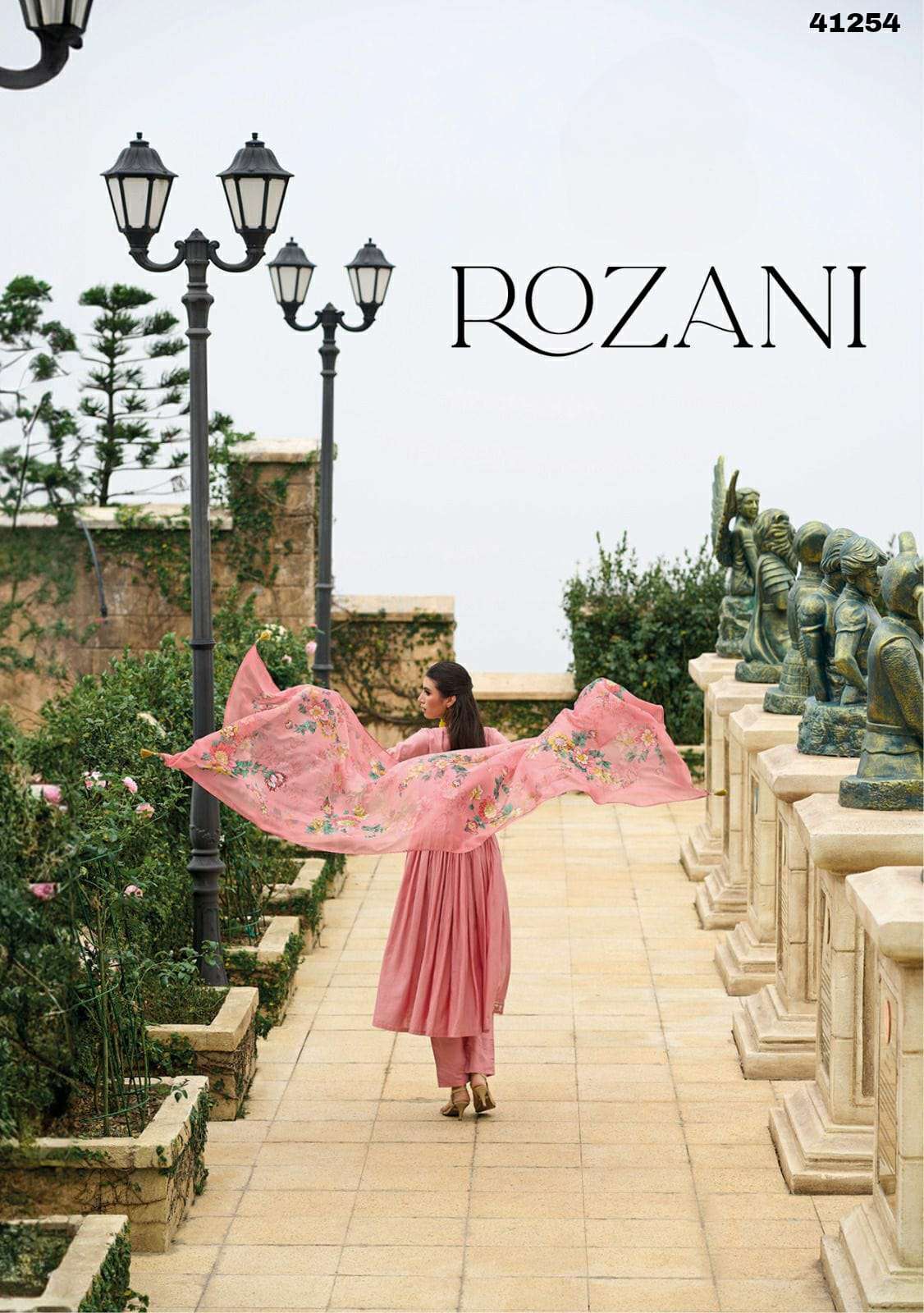 ROZANI VISCOSE SILK THREAD HANDWORK KURTI WITH PANT AND TABY DIGITAL DUPATTA BY S3FOREVER BRAND WHOL...