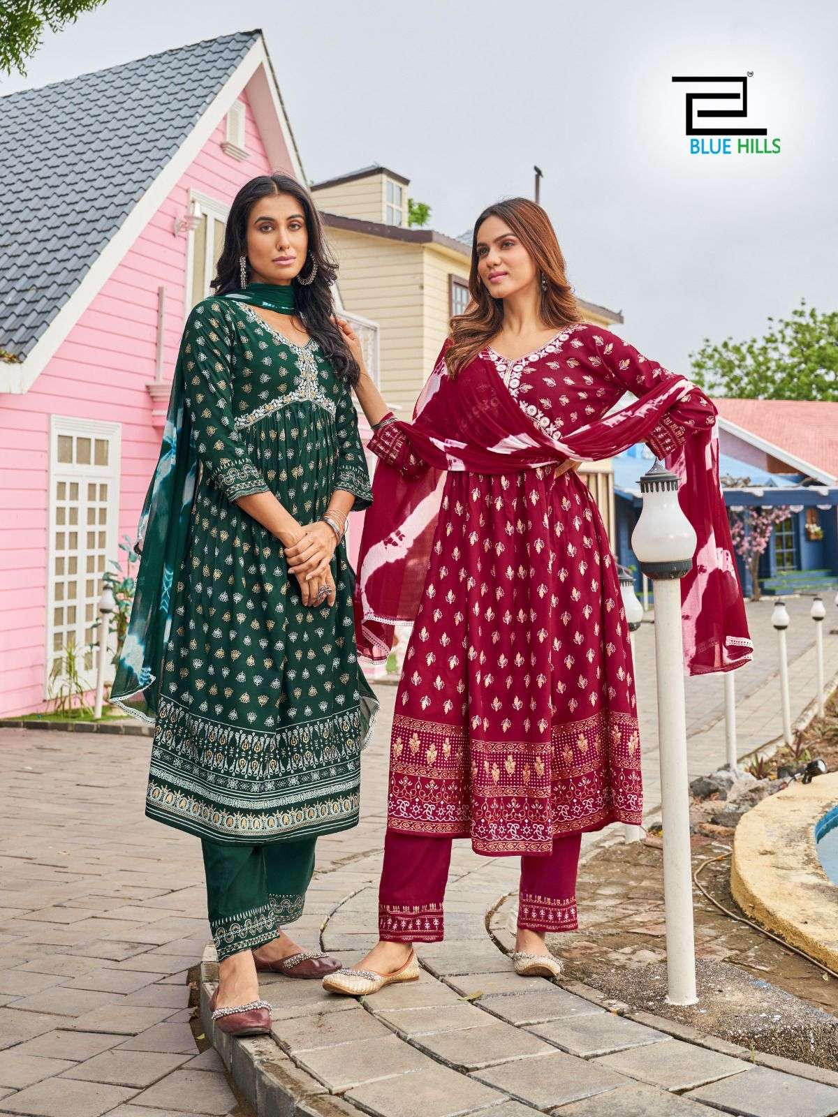 H Dot Hirwa Aaira Latest Style Fancy Aliya Cut Kurti Wholesaler