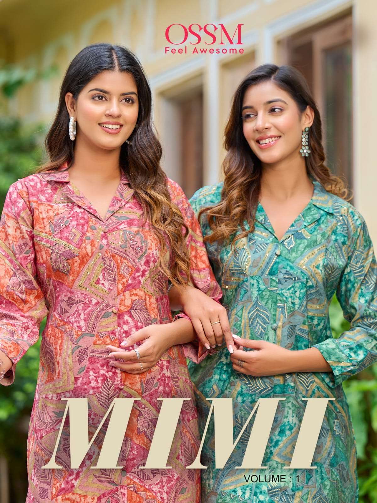 MIMI PREMIUM CHANDERI MODAL PRINT KURTI WITH BOTTOM BY OSSM BRAND WHOLESALR AND DELER