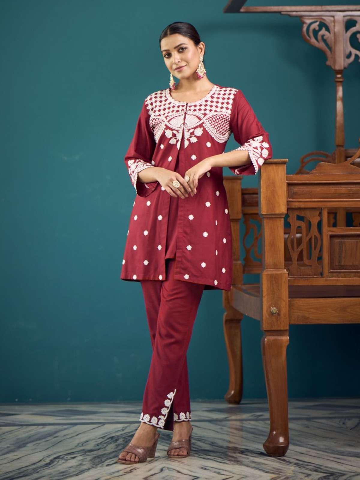 SPLUS CO-ORD SETS BY S3FOREVER BRAND FABRIC COTTON KURTI AND FANCY