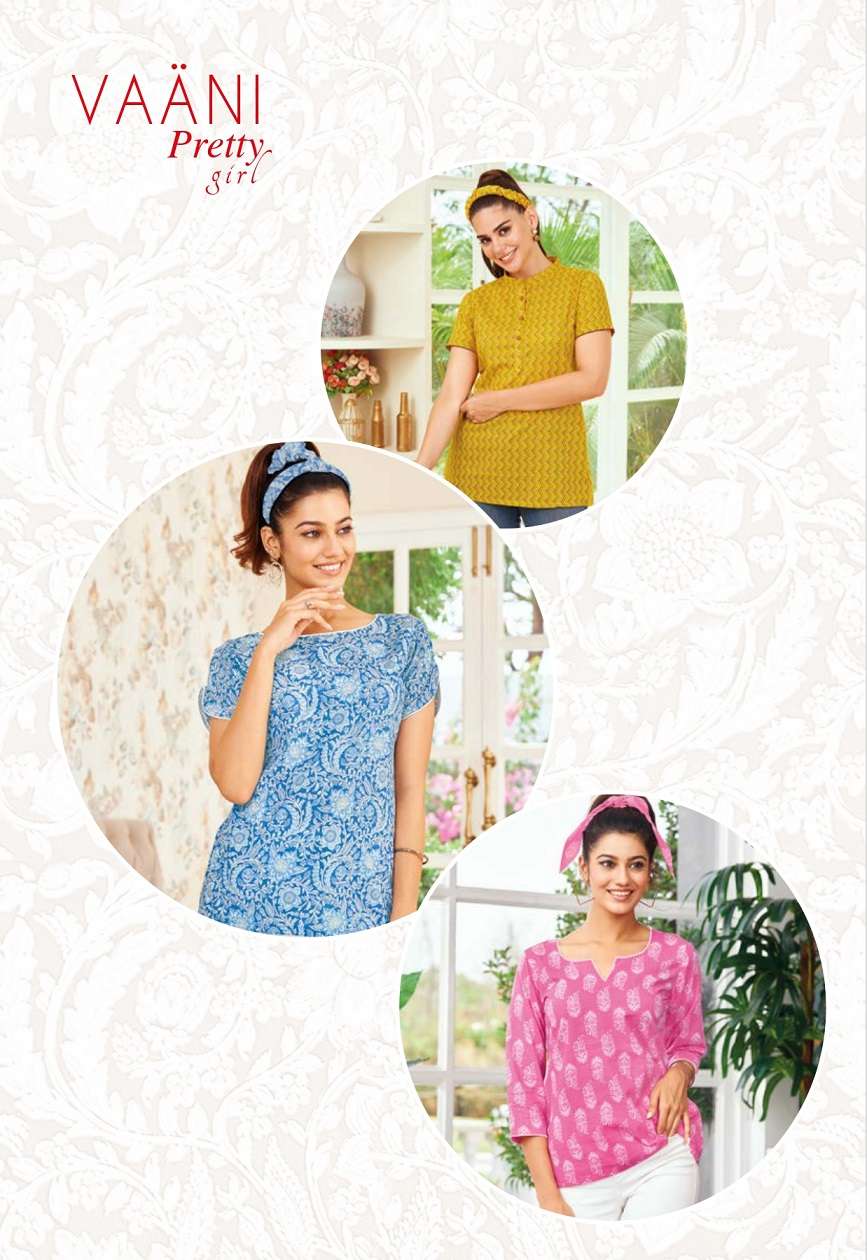 VAANI VOL 1 PURE COTTON PRINTED SHORT TOPS BY GANPATI BRAND WHOLESALER AND DEALER