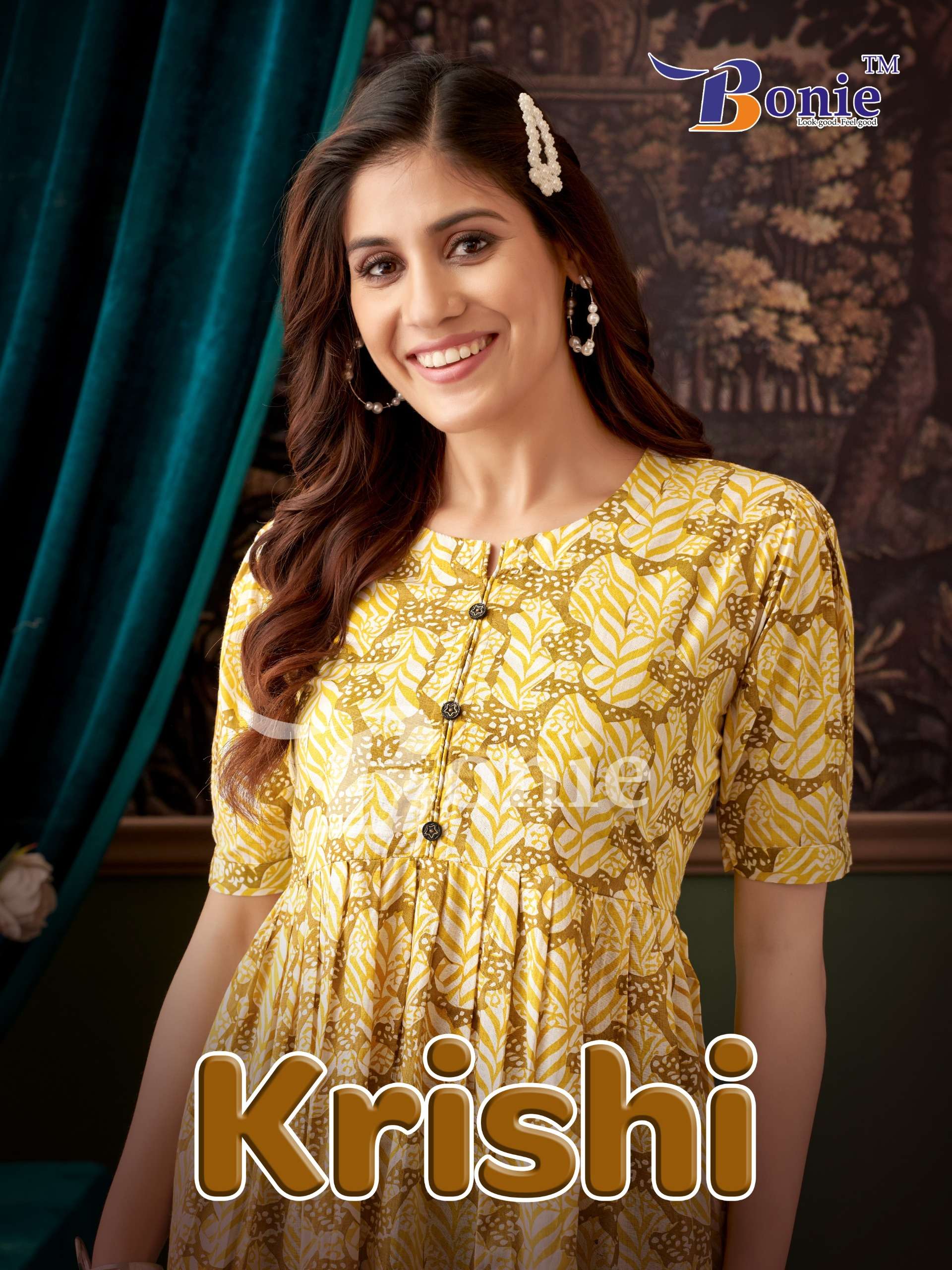 KRISHI COTTON PRINTED FANCY SHORT TOP BY BONIE BRAND WHOLESALER AND DEALER