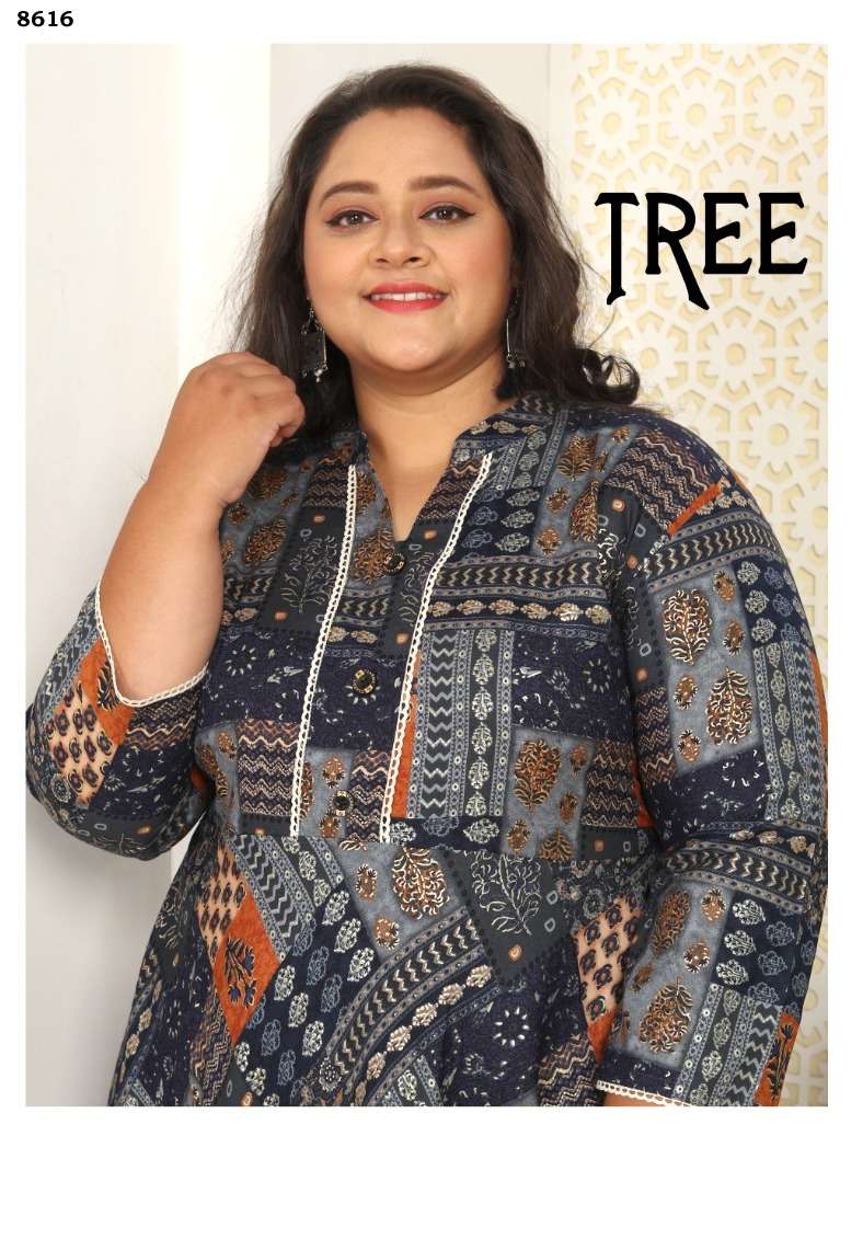 TREE PREMIUM RAYON EXPORT QUALITY LONG KURTI BY S3FOREVER BRAND WHOLESALER AND DEALER