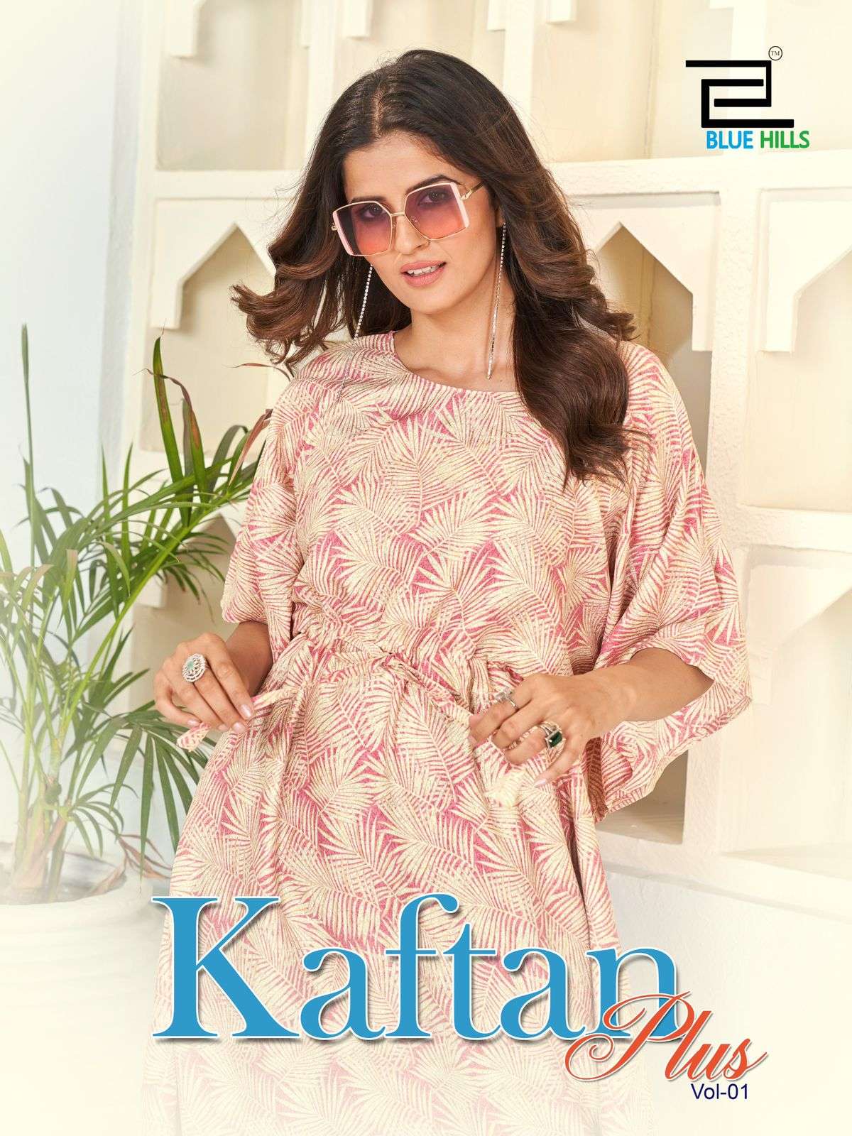 KAFTAN PLUS HEAVY 14 KG RAYON MIL PRINT KFTAN KURTI BY BLUE HILLS BRAND WHOLESALER AND DEALER