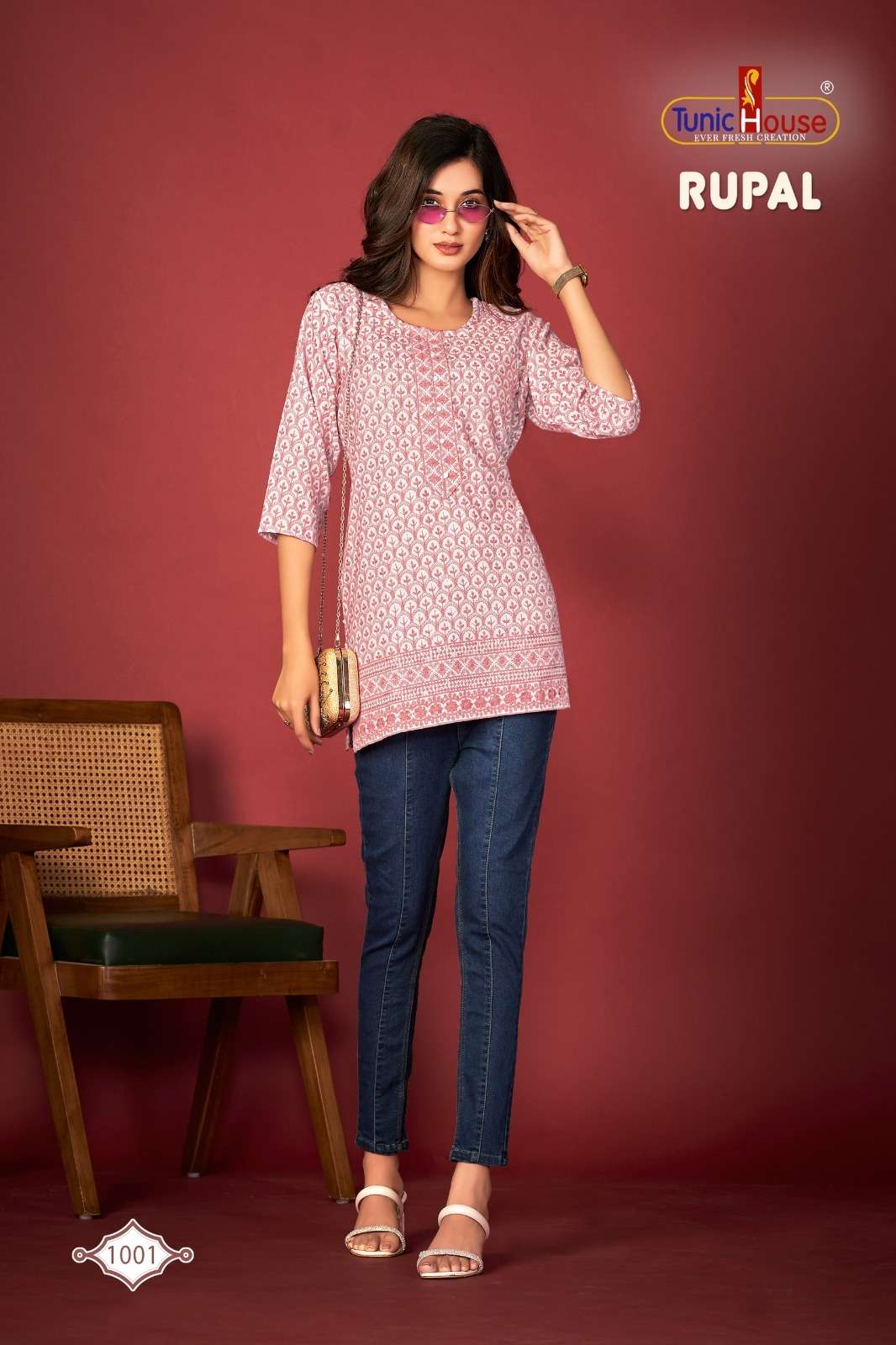 RUPAL CHIKANKARI VISCOUS RAYON FANCY SHORT TOP BY STARLINK BRAND WHOLESALER AND DEALER