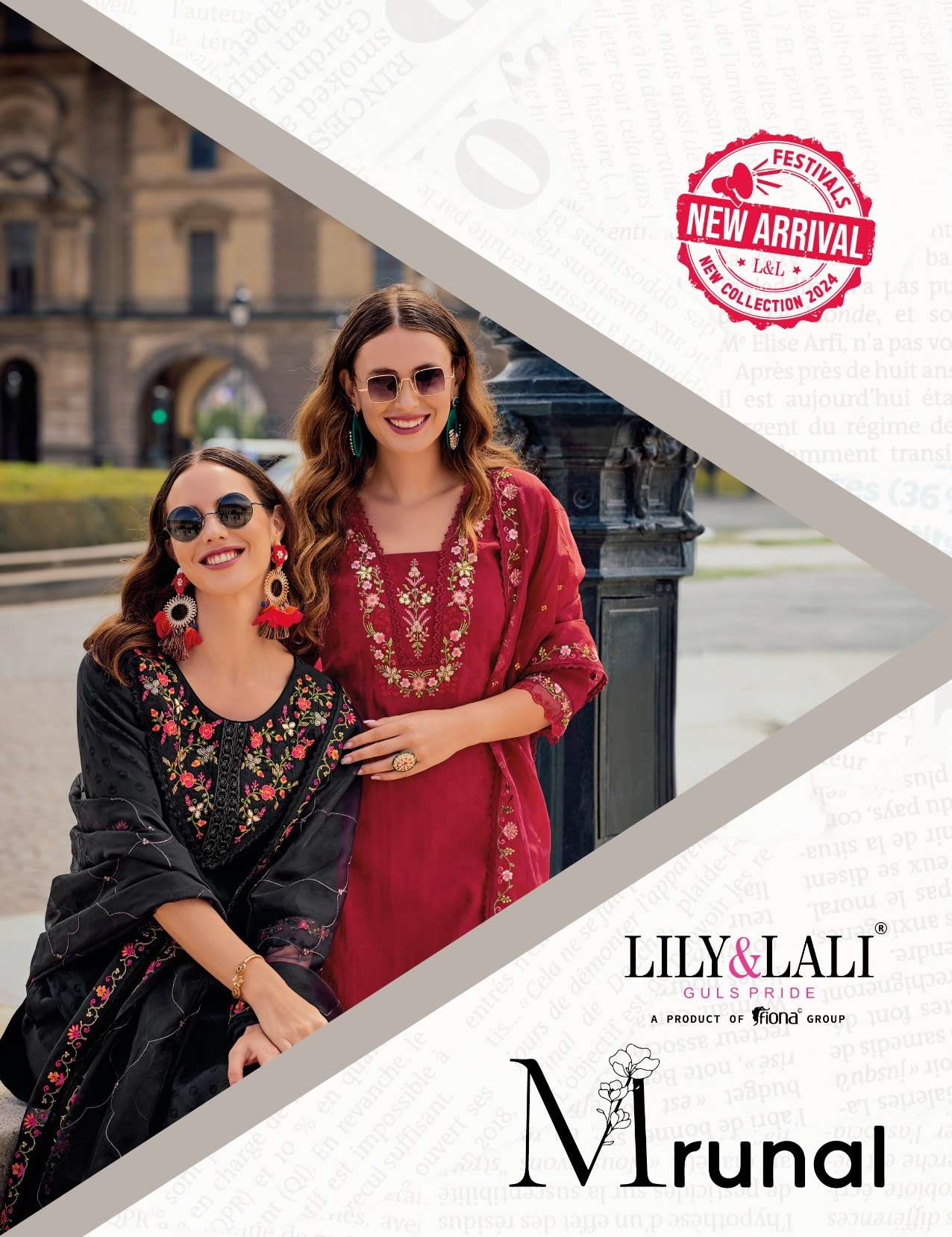 MRUNAL JACQUARD MILAN SILK EMBROIDERY AND HANDWORK KURTI WITH PANT AND ORGANZA DUPATTA BY LILY AND L...