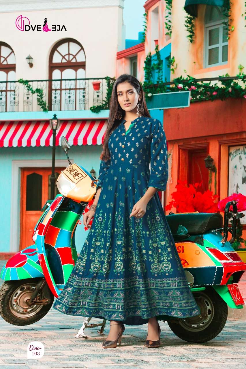 SHAGUN BY DVEEJA BRAND HEAVY RAYON FULL GHERA WITH KALLI KURTI